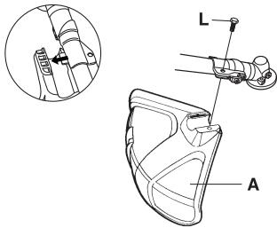 HUSQVARNA 233 RJ - Montering av klingskydd, gräsklinga och gräskniv - 2