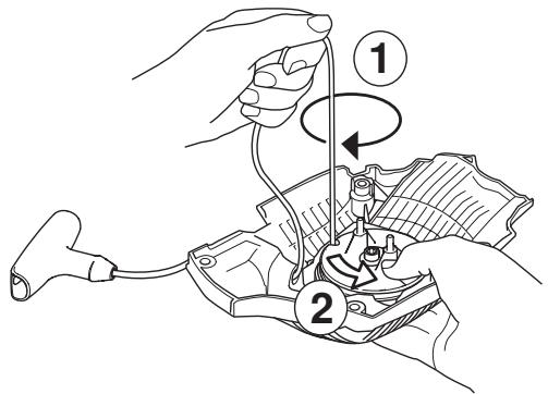 HUSQVARNA 570 575 XP - Mise sous tension du ressort - 1