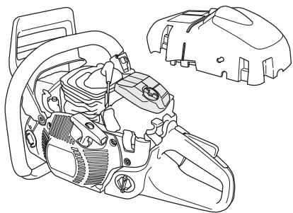 HUSQVARNA 570 575 XP - Remplacement d'un ressort de rappel rompu - 4