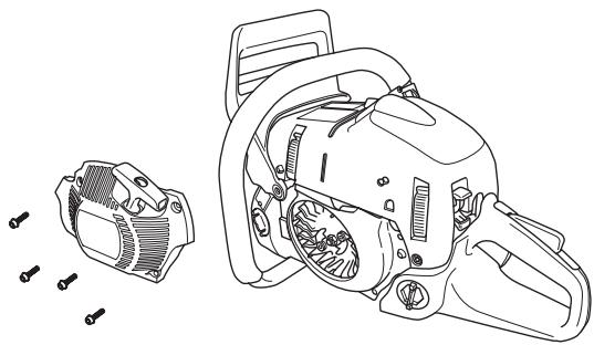 HUSQVARNA 570 575 XP - Remplacement d'une corde de lanceur rompue ou usée - 2