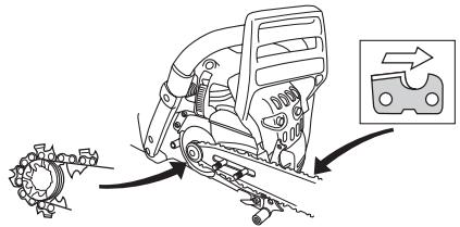 HUSQVARNA 576 XP - Monteren van zaagblad en ketting - 6