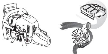 HUSQVARNA 576 XPG - Système de refroidissement - 4