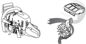 HUSQVARNA 576 XPG - Centrifugaal reinigen "Air Injection" - 1