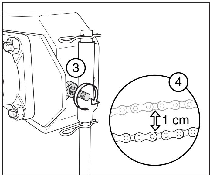 HUSQVARNA BROOM 9659973-01 - The chain between gear and brush roller - 2