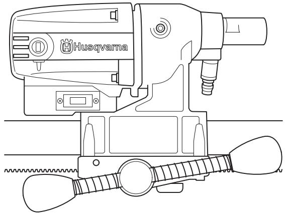 HUSQVARNA DM S160 - Motor de taladradora y soporte - 1