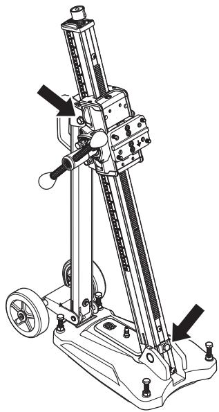 HUSQVARNA DM S240 - Passen Sie die Säulenneigung an. - 1