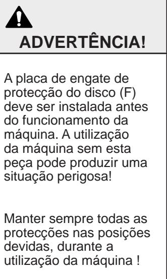 HUSQVARNA FS 410 D - Recolocar o Manipulo de controlo da profundidade do disco (EE) na posicao correcta: - 3