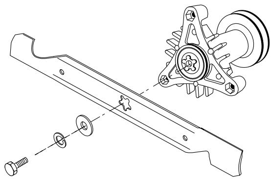 HUSQVARNA HEYTH 210KC - Pour retirer les LAMES - 1