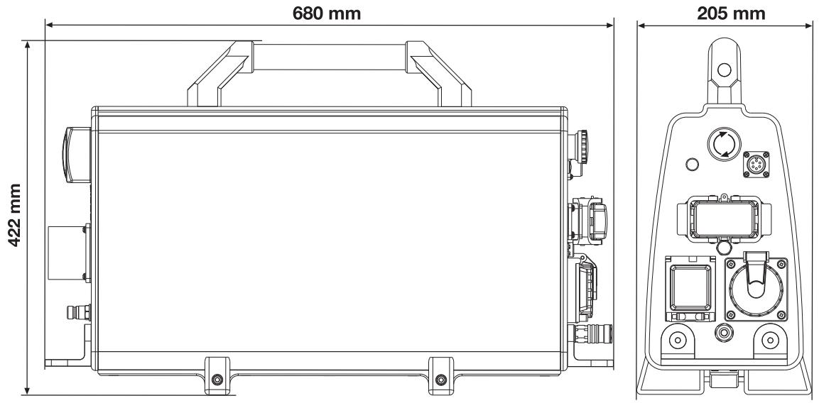 HUSQVARNA PP 480 HF - Dimensiones - 1