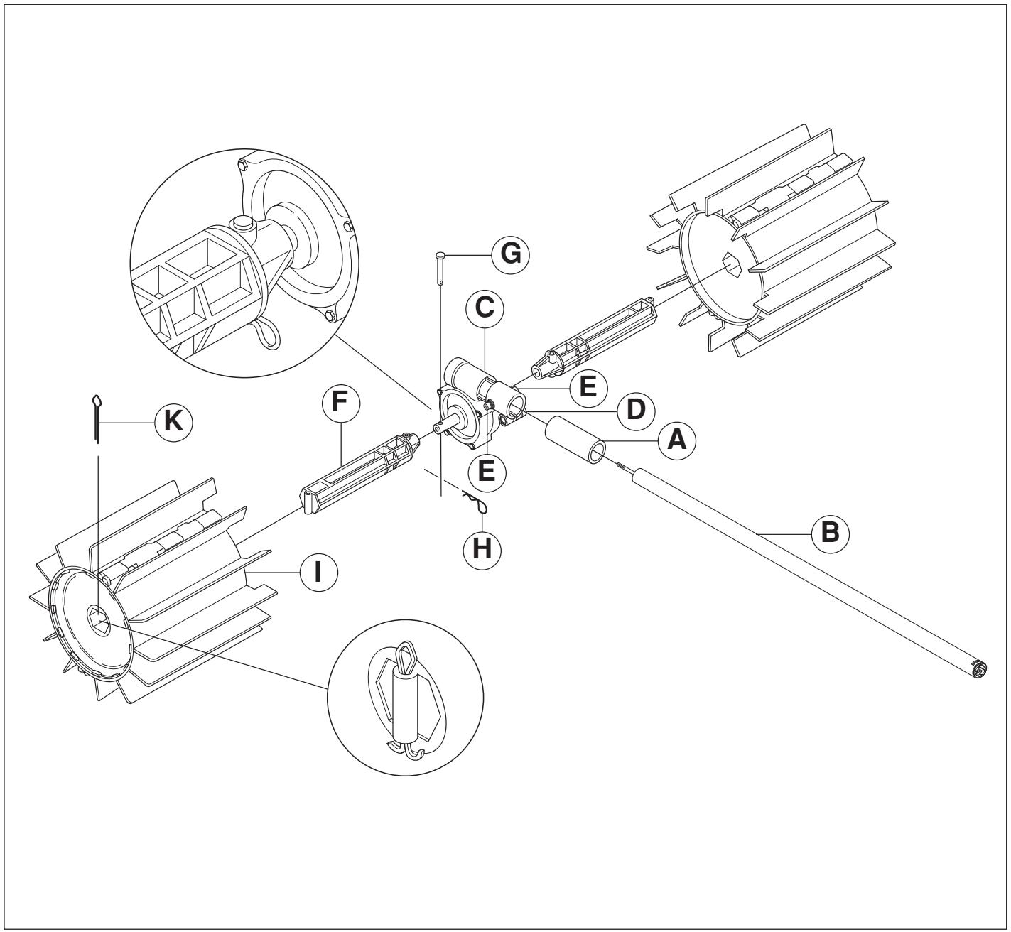 HUSQVARNA SR 600 ACCESSOIRE DE BALAYEUSE - Componentes de la barredora - 1