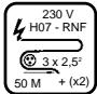HUSQVARNA TS 500 M - Ligação electrica - 4