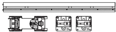 HUSQVARNA WS 460 - Mount wall mountings and rail - 1