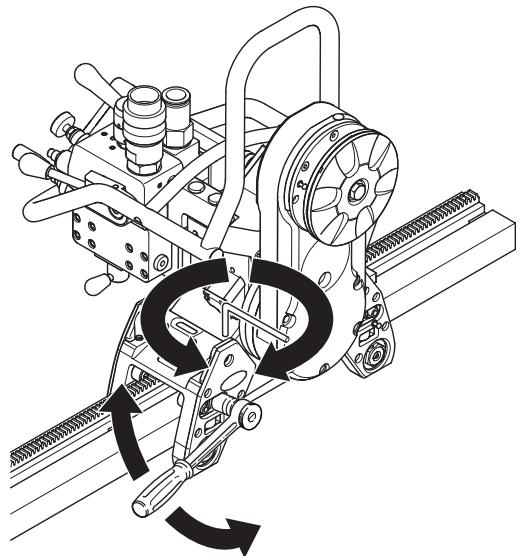 HUSQVARNA WS 460 - Sperrgriff justieren - 1