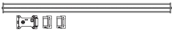 HUSQVARNA WS 460 - Mount wall mountings and rail - 4