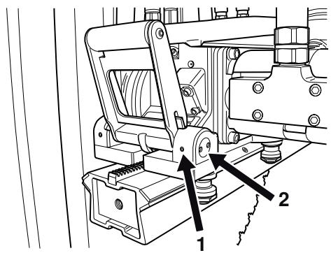 HUSQVARNA WS 460 - Adjust the saw carriage - 1