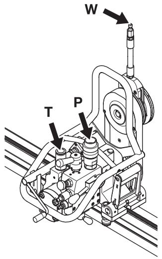 HUSQVARNA WS 460 - Connect the hydraulic unit - 1
