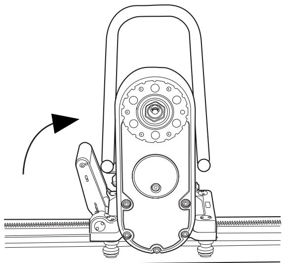 HUSQVARNA WS 463 - Mount the saw carriage and saw - 2