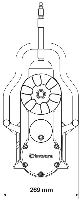 HUSQVARNA WS440 HF - Maße - 2