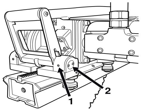 HUSQVARNA WS440 HF - Adjust the saw carriage - 1