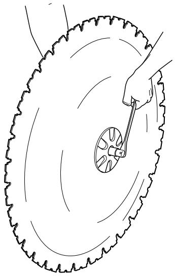 HUSQVARNA WS440 HF - Fit the blade - 3