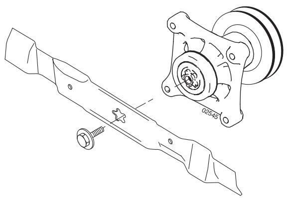 HUSQVARNA YTH 150 TWIN - POUR RETIRER LES LAMES: - 1