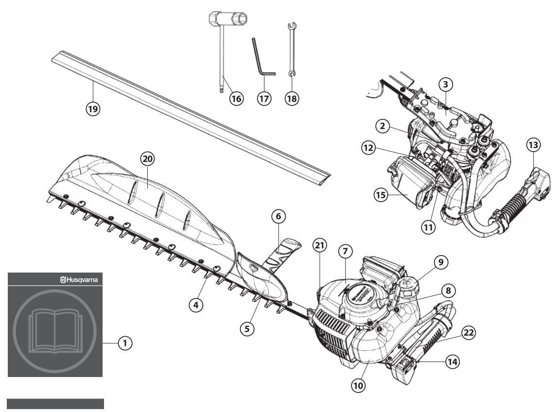 HUSQVARNA 226HS99S - Quels sont les composants? - 1