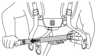 HUSQVARNA 545FX - Aanpassen van draagstel - 6