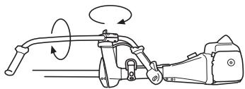 HUSQVARNA 545FX - Position de transport, guidon - 2
