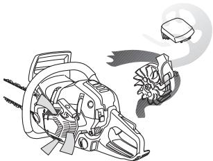 HUSQVARNA 555 - Zentrifugalreinigung "Air Injection" - 1