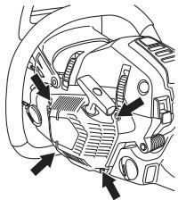 HUSQVARNA 555 - Remplacement d'une corde de lanceur rompue ou usée - 4