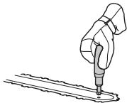 HUSQVARNA 562 XP - Schmierung des Umlenksterns der Führungsschiene - 4