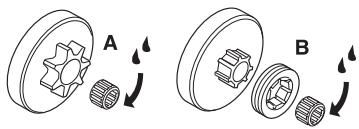 HUSQVARNA 562 XPG - Naaldlager smeren - 2