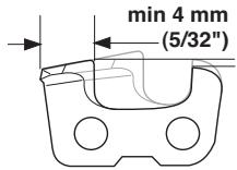 HUSQVARNA 562 XPG - Affutage de la dent - 8