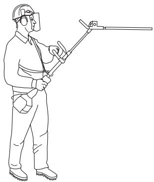 HUSQVARNA COMPLÉMENT TAILLE-HAIE - Instrucciones de seguridad durante el trabajo - 2