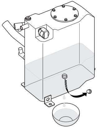 HUSQVARNA DXR 310 - Vidange du fluide hydraulique - 2