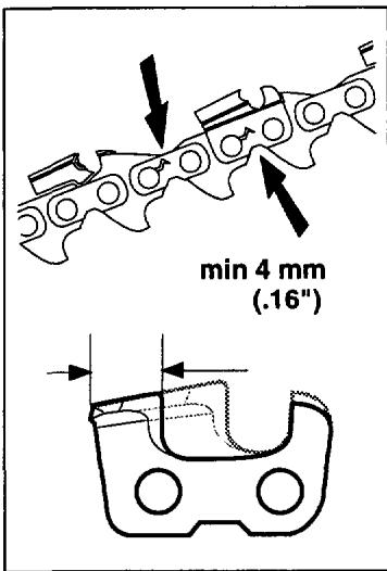 HUSQVARNA ELECTRIC 1400 - F contrôle d'usure de l'équipement de coupe chaine - 2