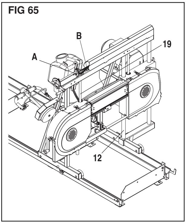 HUSQVARNA HORIZONT II - Vis (19), pignon (A) et chaîne (B) - 1