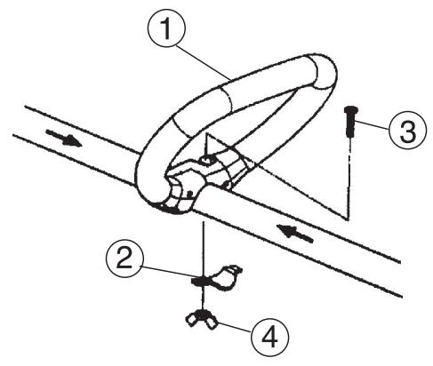 HUSQVARNA J-HANDLE KIT 125 L - J-handle - 1