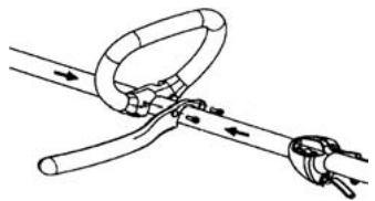 HUSQVARNA J-HANDLE KIT 125 L - Fitting the J-handle - 3