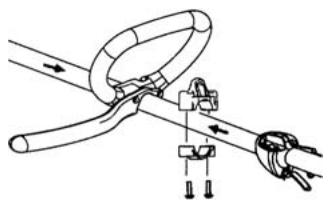 HUSQVARNA J-HANDLE KIT 125 L - Montaje de la argolla de suspensaión - 1
