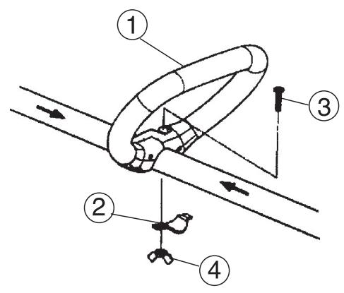 HUSQVARNA J-HANDLE KIT 125 L - J-handtak - 1