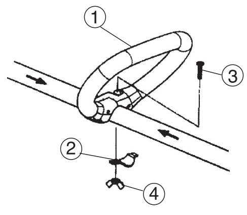 HUSQVARNA J-HANDLE KIT 125 L - J-handtag - 1