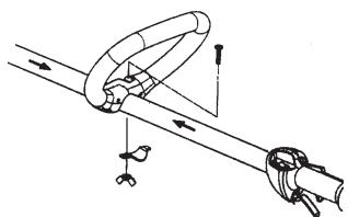 HUSQVARNA J-HANDLE KIT 125 L - Fitting the J-handle - 2