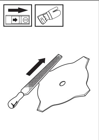 HUSQVARNA J-HANDLE SET 123 L - Afilado de cucilla y hoja de hierba - 1
