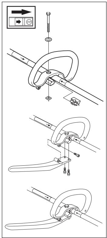 HUSQVARNA J-HANDLE SET 123 L - WARNING - 1