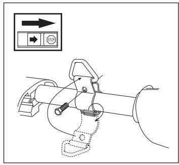 HUSQVARNA J-HANDLE SET 123 L - Montaje de la argolla de suspensaión - 1