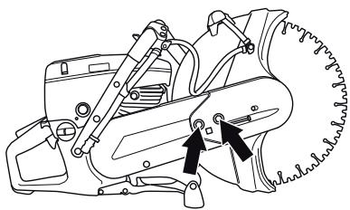 HUSQVARNA K 760 RESCUE - Tension de la courroie d'entraînement - 1