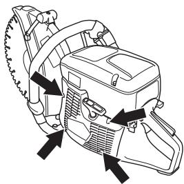 HUSQVARNA K 760 RESCUE - Remplacement d'une corde de lanceur rompue ou usée - 1