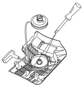 HUSQVARNA K 760 RESCUE - Remplacement d'un ressort de rappel rompu - 2