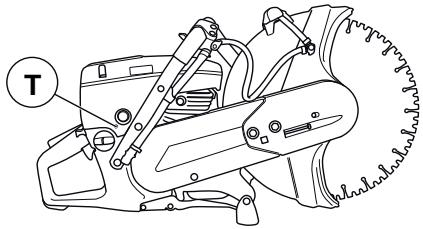 HUSQVARNA K 760 RESCUE - Réglage du ralenti - 2